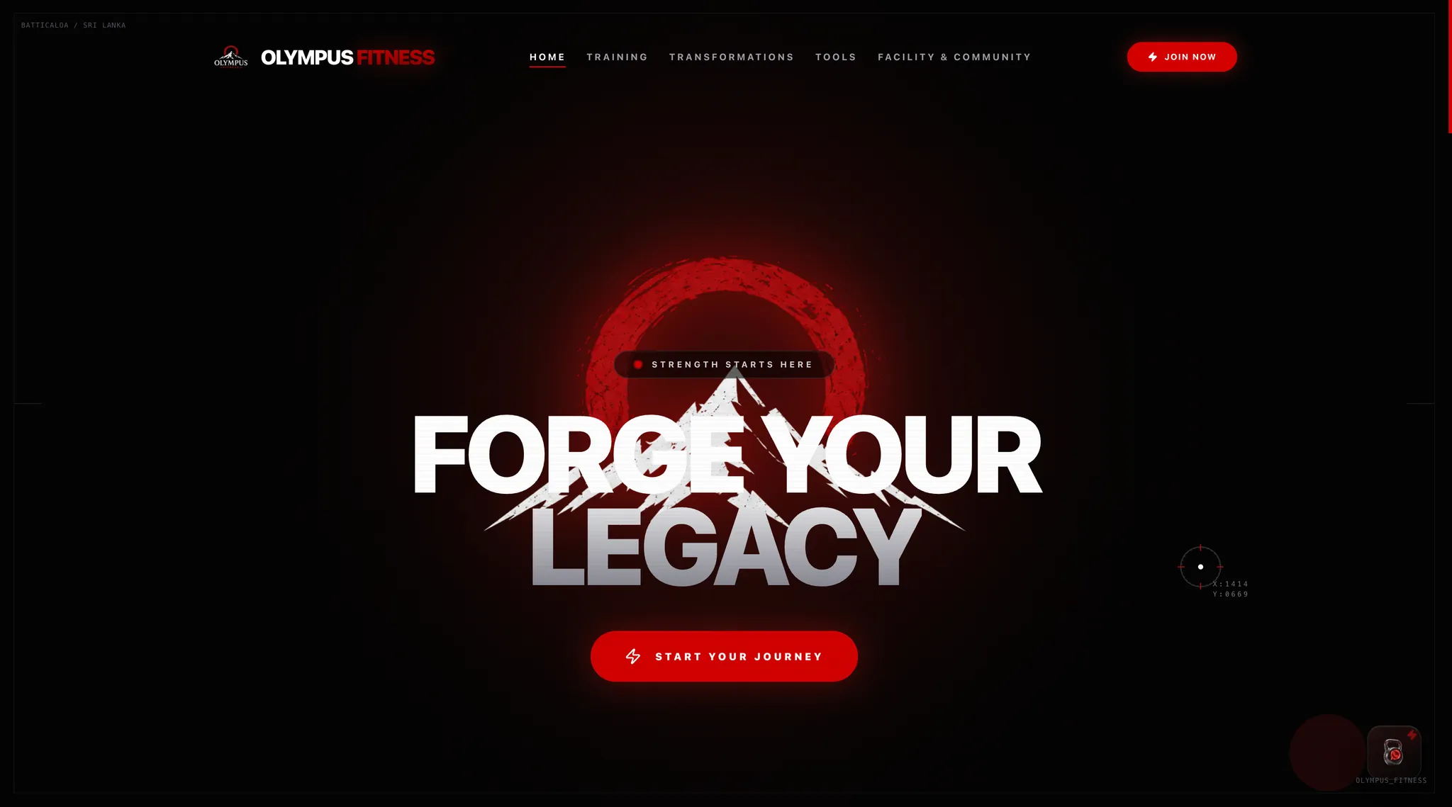 OlympusFitness showcase - Developed by Kavinayan