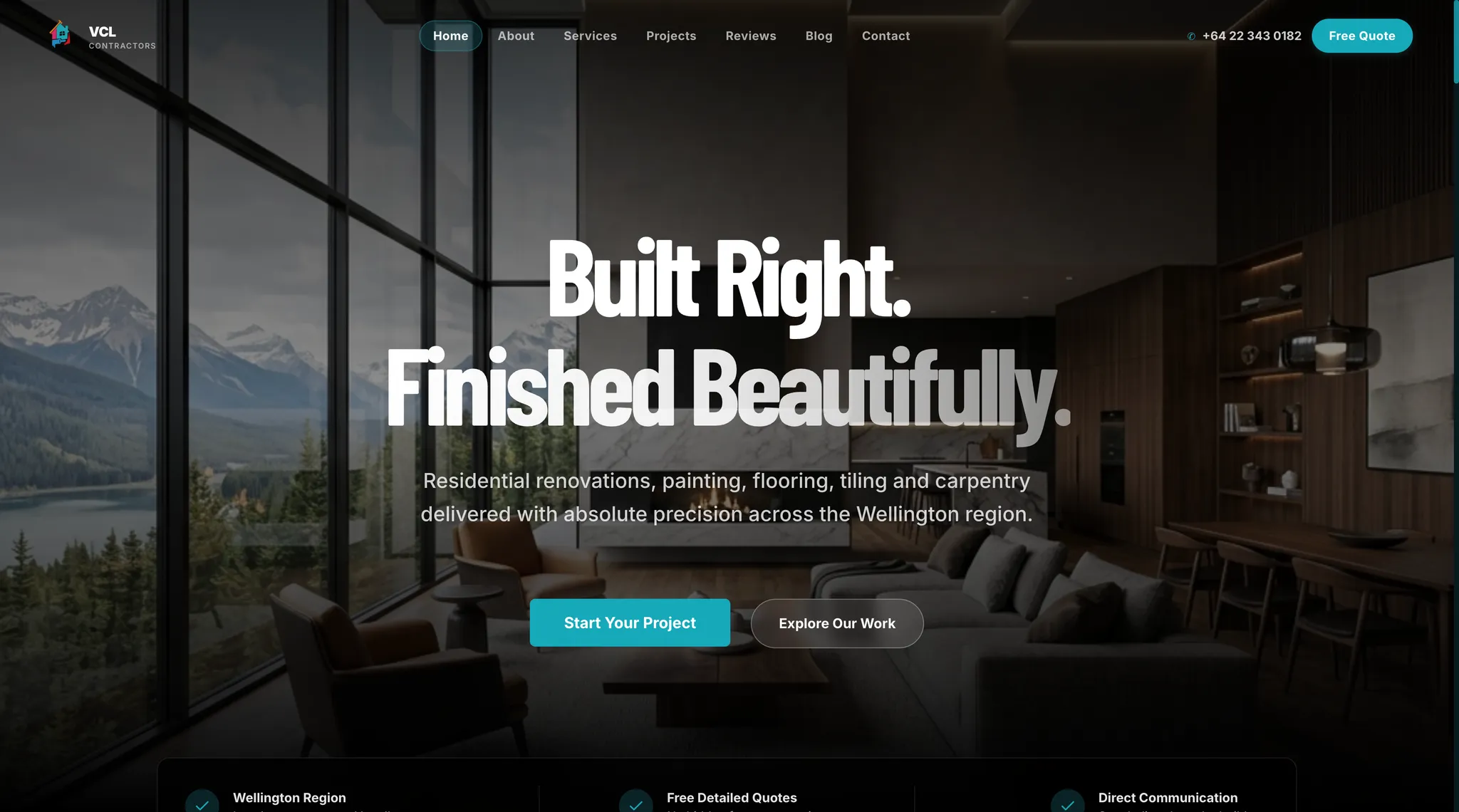 VCL Contractors showcase - Developed by Kavinayan