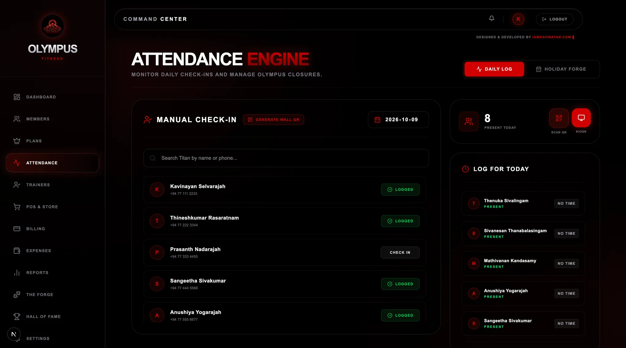 Olympus Fitness - Gym Saas screenshot 3
